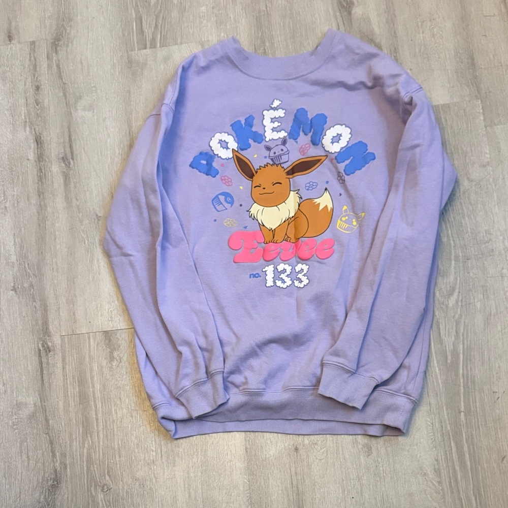 Lavender Pokémon Eevee Crewneck